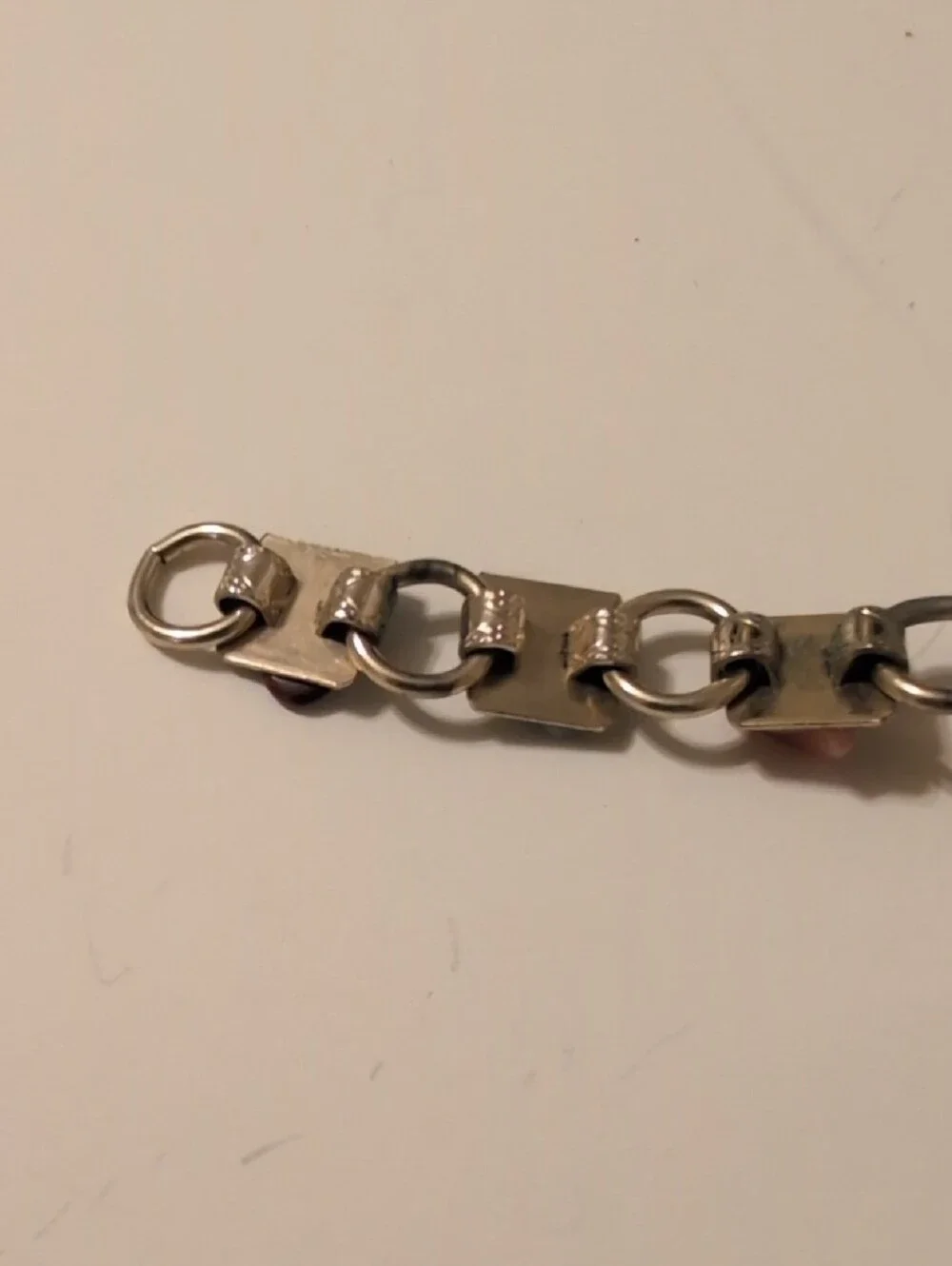 Vintage Multi-Color Gen Stone Link Bracelet - Unbranded 1960's